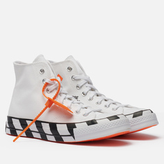 Кеды Converse x Off‑White Chuck Taylor 70 High, цвет белый