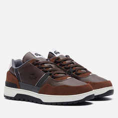 Мужские кроссовки Lacoste T-Clip Winter Leather, цвет коричневый