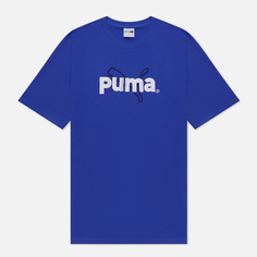 Мужская футболка Puma Puma Team Graphic, цвет синий