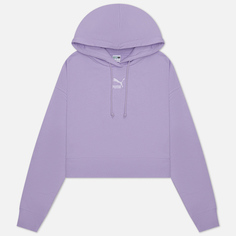 Женская толстовка Puma Classics Cropped Hoodie TR, цвет фиолетовый