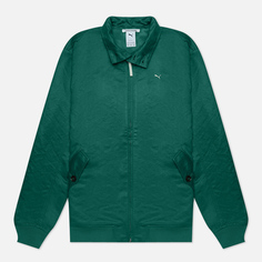 Мужская куртка харрингтон Puma MMQ Fast Green, цвет зелёный, размер XXL
