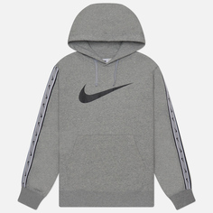Мужская толстовка Nike Repeat Fleece Hoodie, цвет серый, размер L