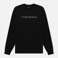 Мужская толстовка MA.Strum Chest Logo Crew Neck, цвет чёрный
