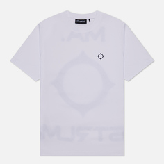 Мужская футболка MA.Strum Oversized Back Logo Print, цвет белый, размер XXXXL