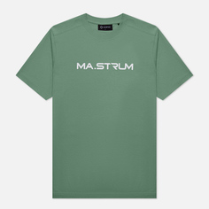 Мужская футболка MA.Strum Logo Chest Print, цвет зелёный