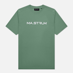 Мужская футболка MA.Strum Logo Chest Print, цвет зелёный, размер XXXXL