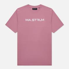 Мужская футболка MA.Strum Logo Chest Print, цвет розовый, размер XXXXL