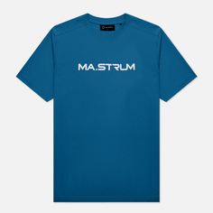 Мужская футболка MA.Strum Logo Chest Print, цвет синий, размер XXXXL