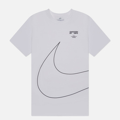 Мужская футболка Nike Big Swoosh 2, цвет белый, размер XXL