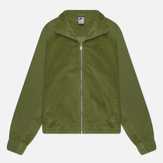 Женская куртка ветровка Nike Air Corduroy Fleece Full-Zip, цвет зелёный