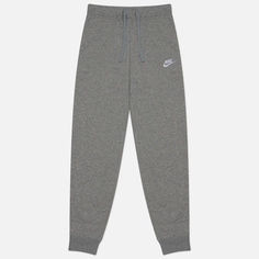 Женские брюки Nike Club Fleece Mid-Rise Slim Joggers, цвет серый, размер M