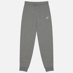 Женские брюки Nike Club Fleece Mid-Rise Slim Joggers, цвет серый