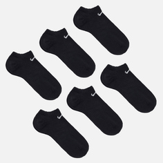 Комплект носков Nike 6-Pack Everyday Lightweight No-Show, цвет чёрный