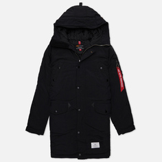 Женская куртка парка Alpha Industries N-3B Altitude Mod, цвет чёрный
