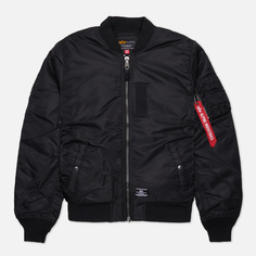 Мужская куртка бомбер Alpha Industries MA-1 Mod Flight, цвет чёрный