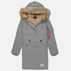 Женская куртка парка Alpha Industries Elyse Gen II, цвет зелёный, размер XS