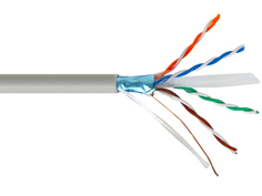 Сетевой кабель SkyNet FTP cat.6 4x2x0.57 Fluke Test 305m Grey CS6-FTP-4-CU