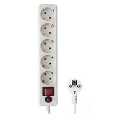 Сетевой фильтр Гарнизон 5 Sockets 5m White EHLW-3