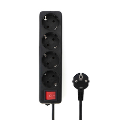 Удлинитель Гарнизон 4 Sockets 5m Black EL-NB-G4-B-5