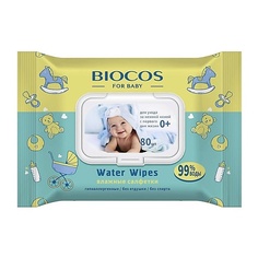 Салфетки для рук BIOCOS Влажные салфетки детские Water Wipes с клапаном
