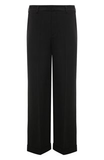 Брюки из шерсти и вискозы Trussardi