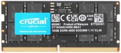 Модуль памяти SODIMM DDR5 16GB Crucial CT16G48C40S5 PC5-38400 4800MHz CL40 1.1V