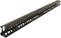 Кабельный организатор Hyperline CMF-OTR-47U-89x106-C-RAL9005 вертикальный 47U для шкафов TTR, TTB, стоек ORK2A, ORL1, ширина 89мм, высота пальцев 106м