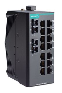 Коммутатор MOXA EDS-2016-ML-SS-SC Unmanaged Ethernet switch with 14 10/100BaseT(X) ports, 2 100BaseFX single-mode ports with SC connectors