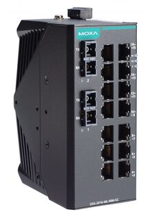 Коммутатор MOXA EDS-2016-ML-MM-SC-T Unmanaged Ethernet switch with 14 10/100BaseT(X) ports, 2 100BaseFX multi-mode ports with SC connector