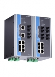 Коммутатор управляемый MOXA PT-510-4M-ST-24 DIN-Rail switch, 6 x 10/100BaseT(X), 4 x 100BaseFX MM, ST connectors, 1 power su