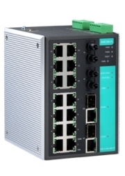 Коммутатор управляемый MOXA EDS-518A-MM-ST-T 14 x 10/100BaseTX, 2 x 100BaseFX (многомодовое оптоволокно), 2 x Combo Gigabit, разъем ST