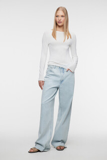 джемпер женский Джемпер вискозный облегающий с вырезом-лодочкой Befree