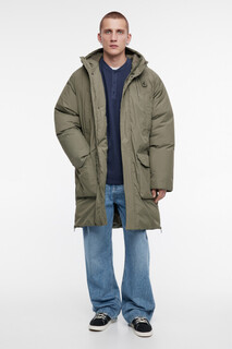 пальто мужское Куртка-парка длинная утепленная с капюшоном Befree