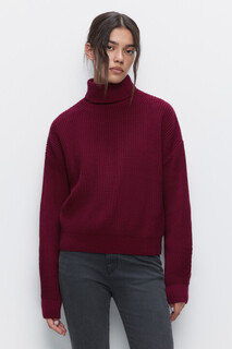 свитер женский Свитер RibSweater толстой вязки с воротником Befree
