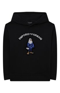 Хлопковое худи Emporio Armani