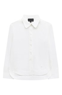 Хлопковая блузка Emporio Armani