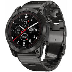 Смарт-часы Garmin Fenix 7X Pro Sapphire Solar Carbon Gray DLC Titanium with Carbon Gray Metal Band (010-02778-30)
