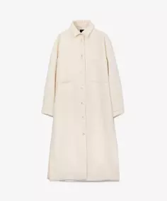 Пальто оверсайз молочного цвета GLVR (XL)