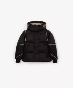 Куртка на искусственном пуху черная Gulliver (170)