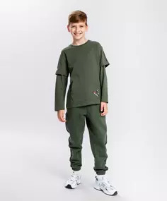 Футболка цвета хаки Button Blue (152)