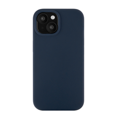 Чехол-накладка uBear Touch Mag Case для iPhone 15, силикон, темно-синий