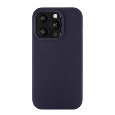 Чехол-накладка uBear Touch Mag Case для iPhone 15 Pro, силикон, темно-фиолетовый