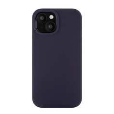 Чехол-накладка uBear Touch Mag Case для iPhone 15, силикон, темно-фиолетовый