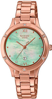 Японские наручные женские часы Casio SHE-4546PG-3A. Коллекция Sheen