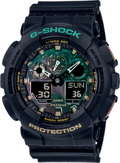 Японские наручные мужские часы Casio GA-100RC-1A. Коллекция G-Shock