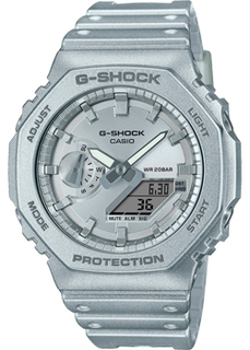 Японские наручные мужские часы Casio GA-2100FF-8A. Коллекция G-Shock