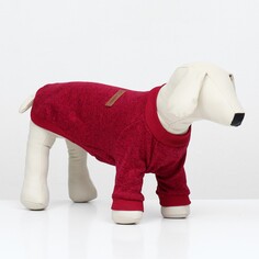 Свитер меланжевый, размер l (дс 27, ош 31, ог 40 см), красный NO Brand