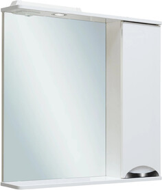 Зеркальный шкаф 75х75 см белый R Runo Барселона 00000001033 РУНО