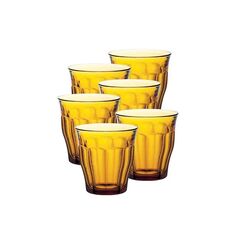 Набор стаканов французских PICARDIE AMBER 6шт 250мл DURALEX 1027DB06C1111
