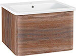 Тумба Runo Тоскана 80, темное дерево, под умывальник Никсон 80 (00-00001417) РУНО
